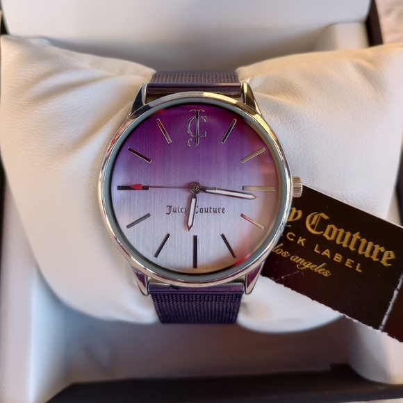 Juicy Couture Black Label Purple Ombre Mesh Watch - Picture 1 of 16